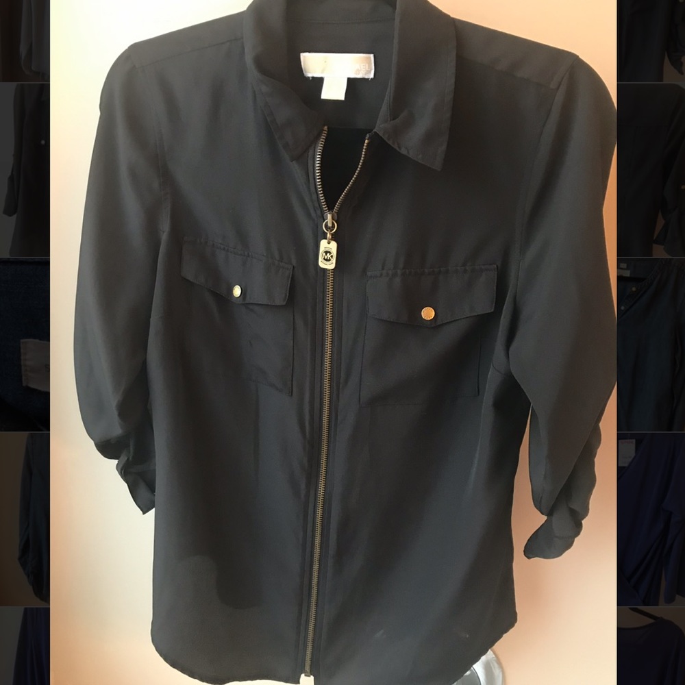 MICHAEL Michael  Kors Zip front shirt